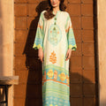 Nairah Shirts Summer Ramadan Edit Suit-MINT MEDALLION