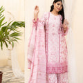 Dressline Launching New Unstitched  3 Pcs Premium Chikankari Emb Digital Printed Lawn Collection