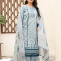 Dressline Launching New Unstitched  3 Pcs Premium Chikankari Emb Digital Printed Lawn Collection