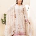 Dressline Launching New Unstitched  3 Pcs Premium Chikankari Emb Digital Printed Lawn Collection