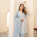 Dressline Launching New Unstitched  3 Pcs Premium Emb ChikankariJacquard Lawn Collection