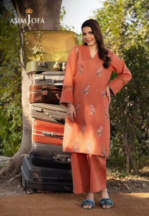 Asim Jofa Essential Pret Drop 6 Ajpb-96 Embroidered Cambric 2 Pcs