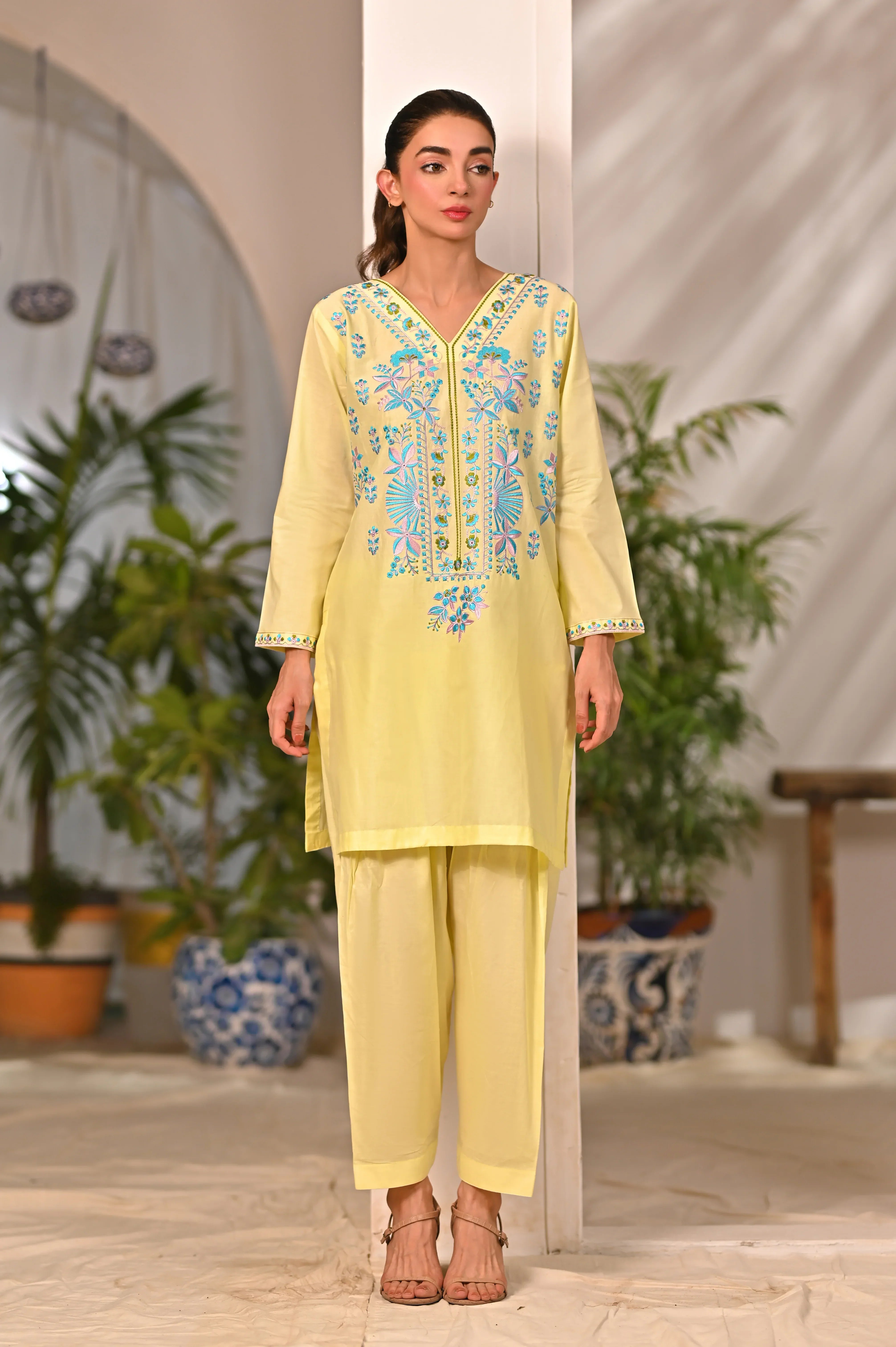 Dhaga Stitched 2 Piece Cotton Summer Collection'2025-Odette