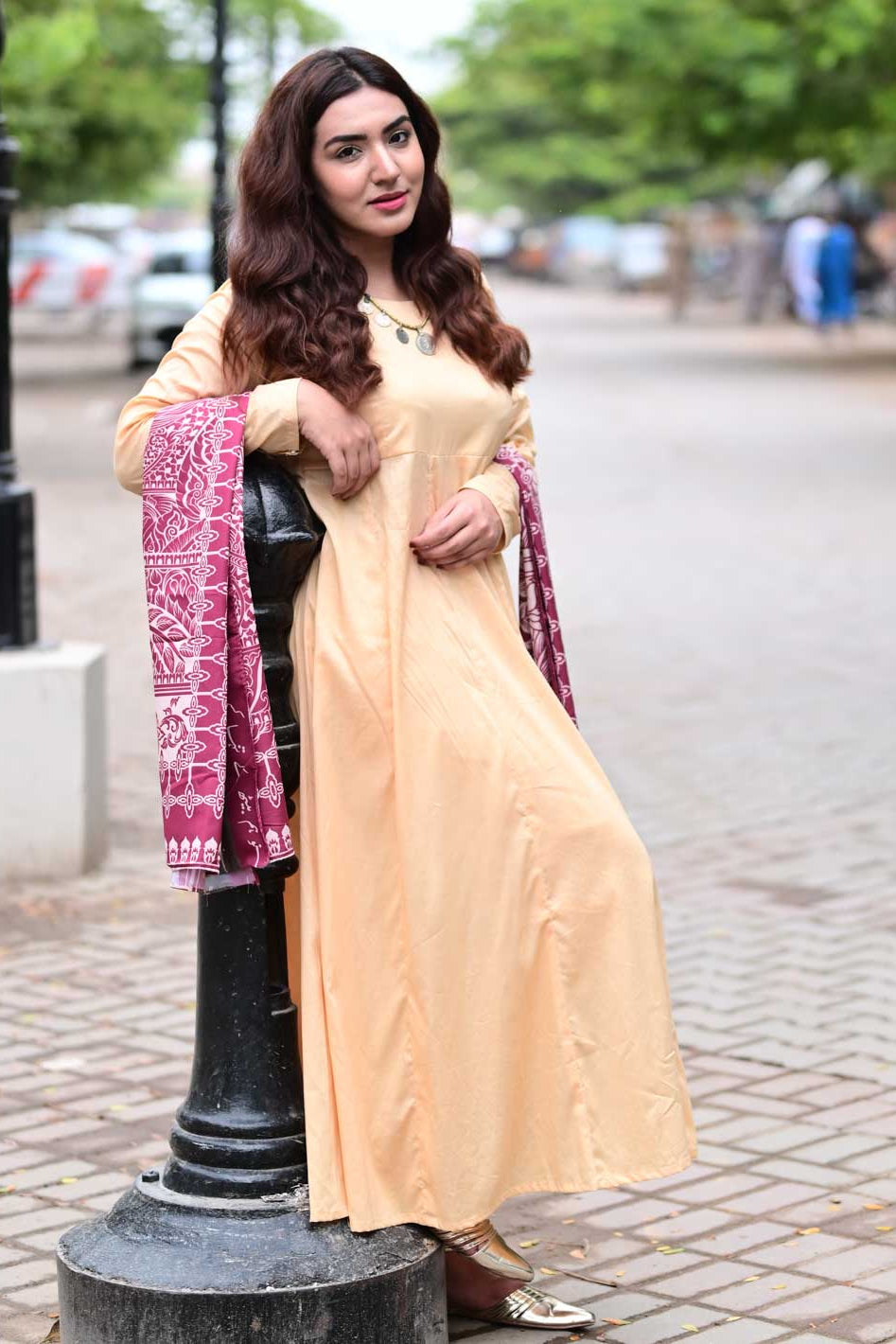 Tng By Md Solid Co Ords Collection-Nyra 2 Piece Skin - Kalidaar Shirt Trouser