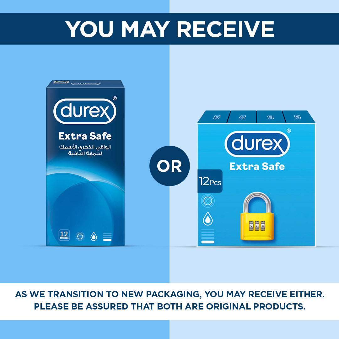 Bundle - Durex Extra Safe 3's Condoms + Durex - Condoms 3S Extended Pleasure