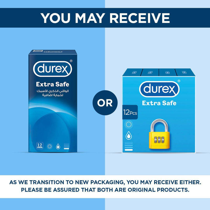 Bundle - Durex Extra Safe 3's Condoms + Durex - Condoms 3S Performa - My Store
