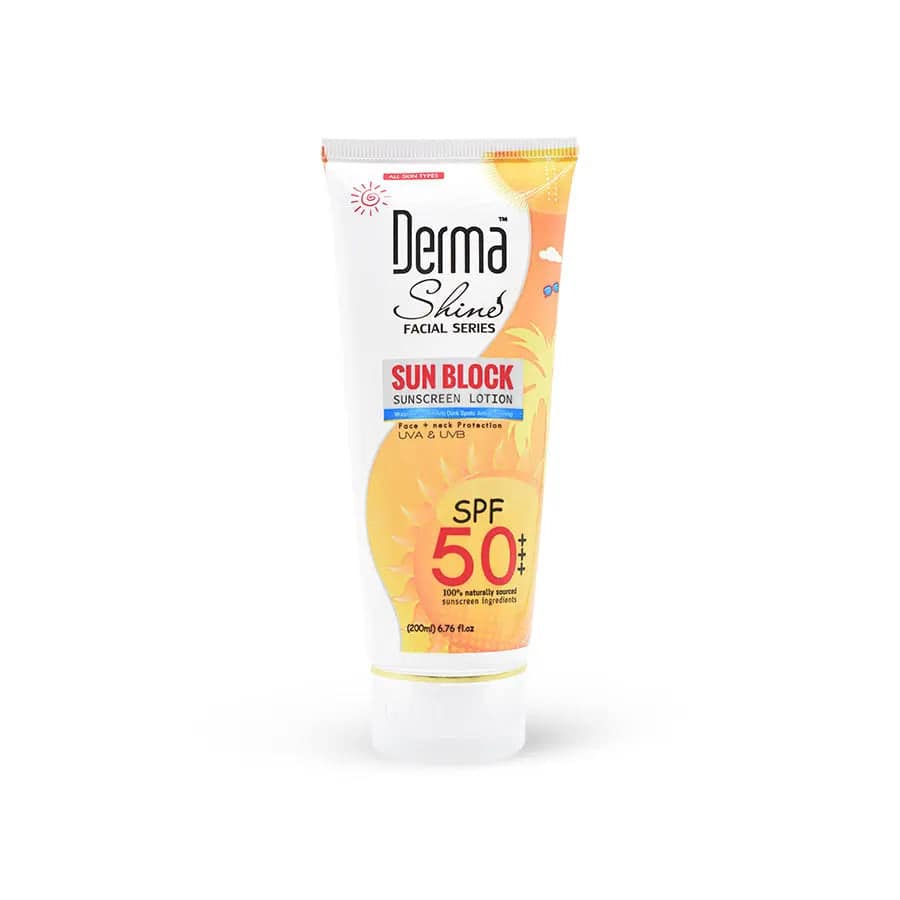 Derma Shine - Sunblock SPF 50 UVA & UVB - 200 ML - My Store