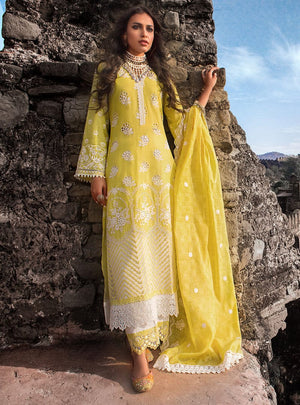 Zainab Chottani Embroidered Lawn Unstitched 3 Piece (Aabroo 4A)
