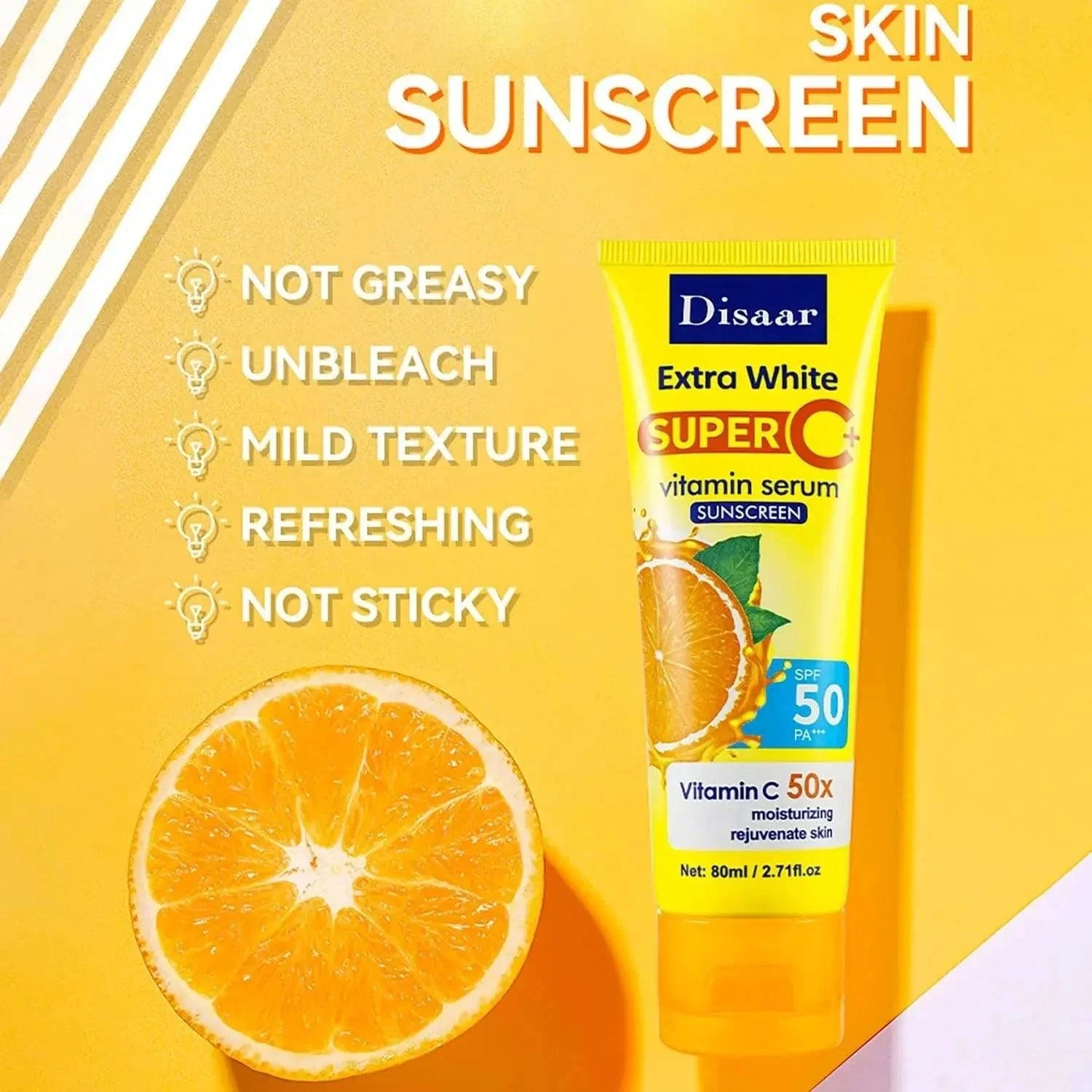 Disaar - Extra White Super C Vitamin Serum Spf 50 - 80ml - My Store