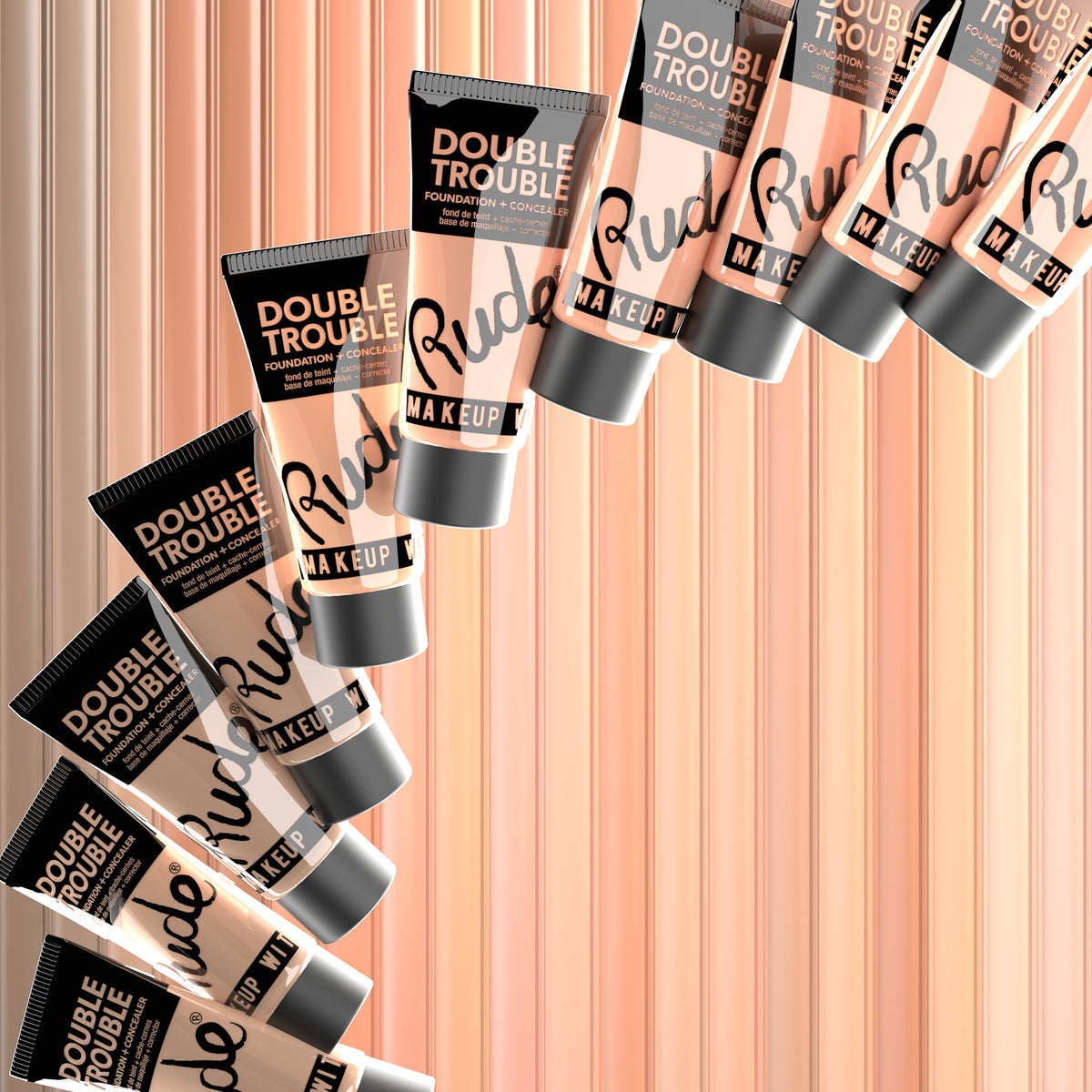 Rude Cosmetics - Double Trouble Foundation and Concealer - Ivory - My Store
