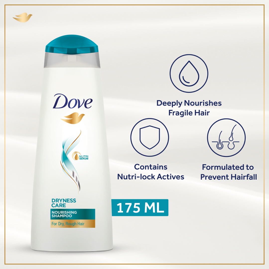 Dove Dryness Care Shampoo 175ml - Snapcart.pk