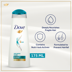 Dove Dryness Care Shampoo 175ml - Snapcart.pk