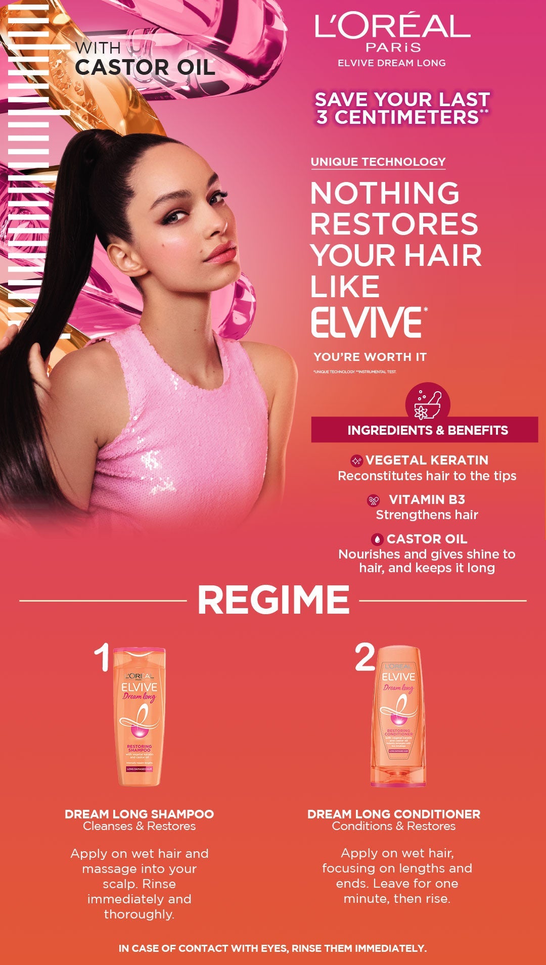 L'Oreal Paris Elvive Dream Long Resorting Shampoo 175Ml