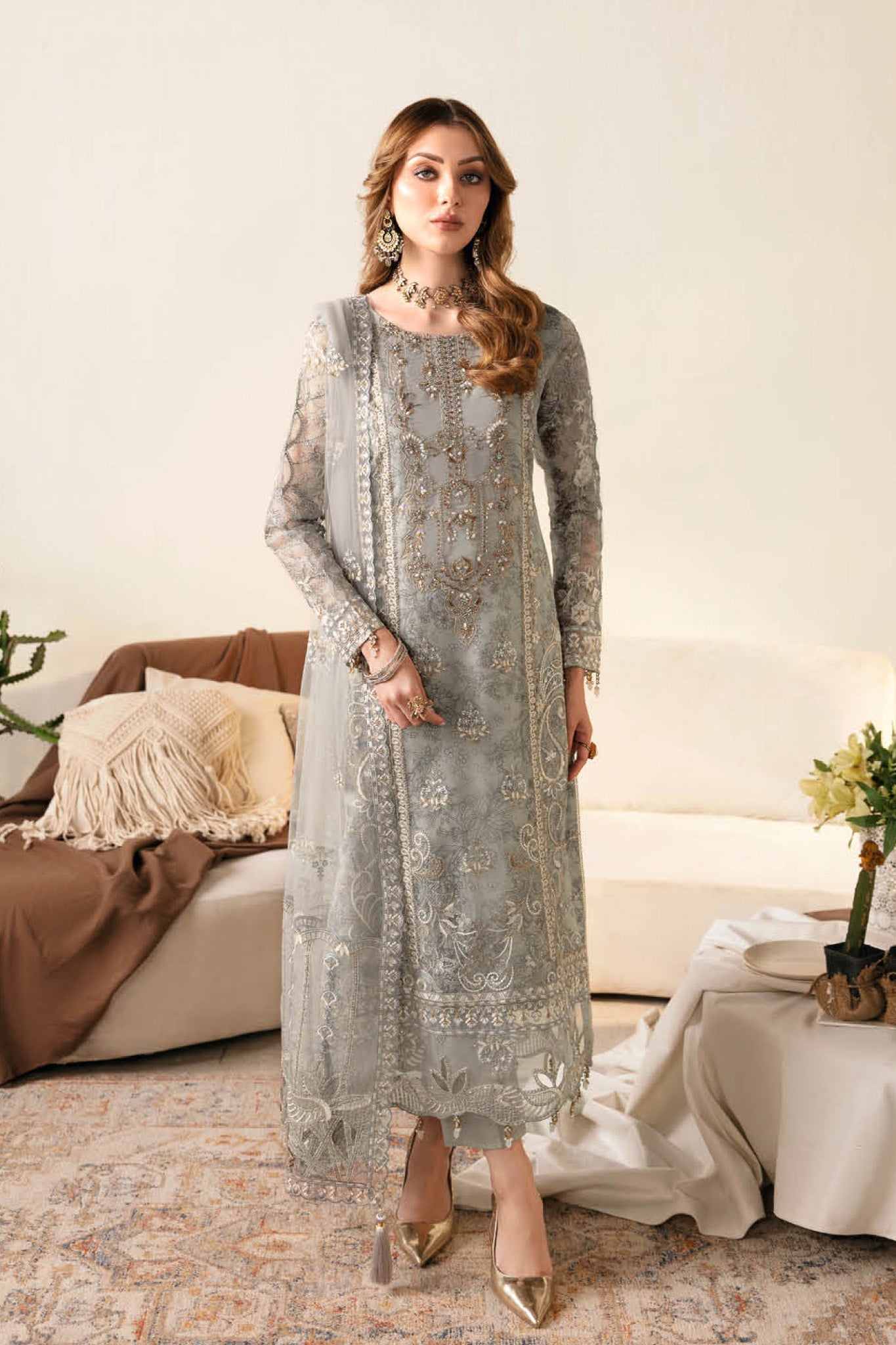 Ramsha Unstitched 3 Piece Festive Formals Vol-01 Collection'2025-E-108