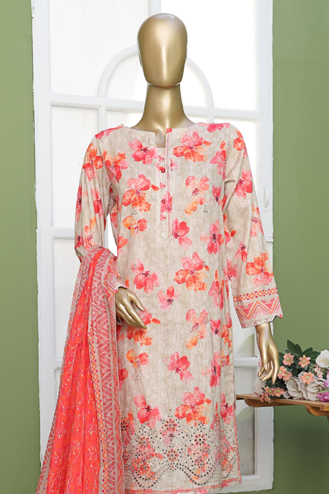 Elite By HZ Unstitched 3 Piece Emb Lawn Collection'2025-EC-210