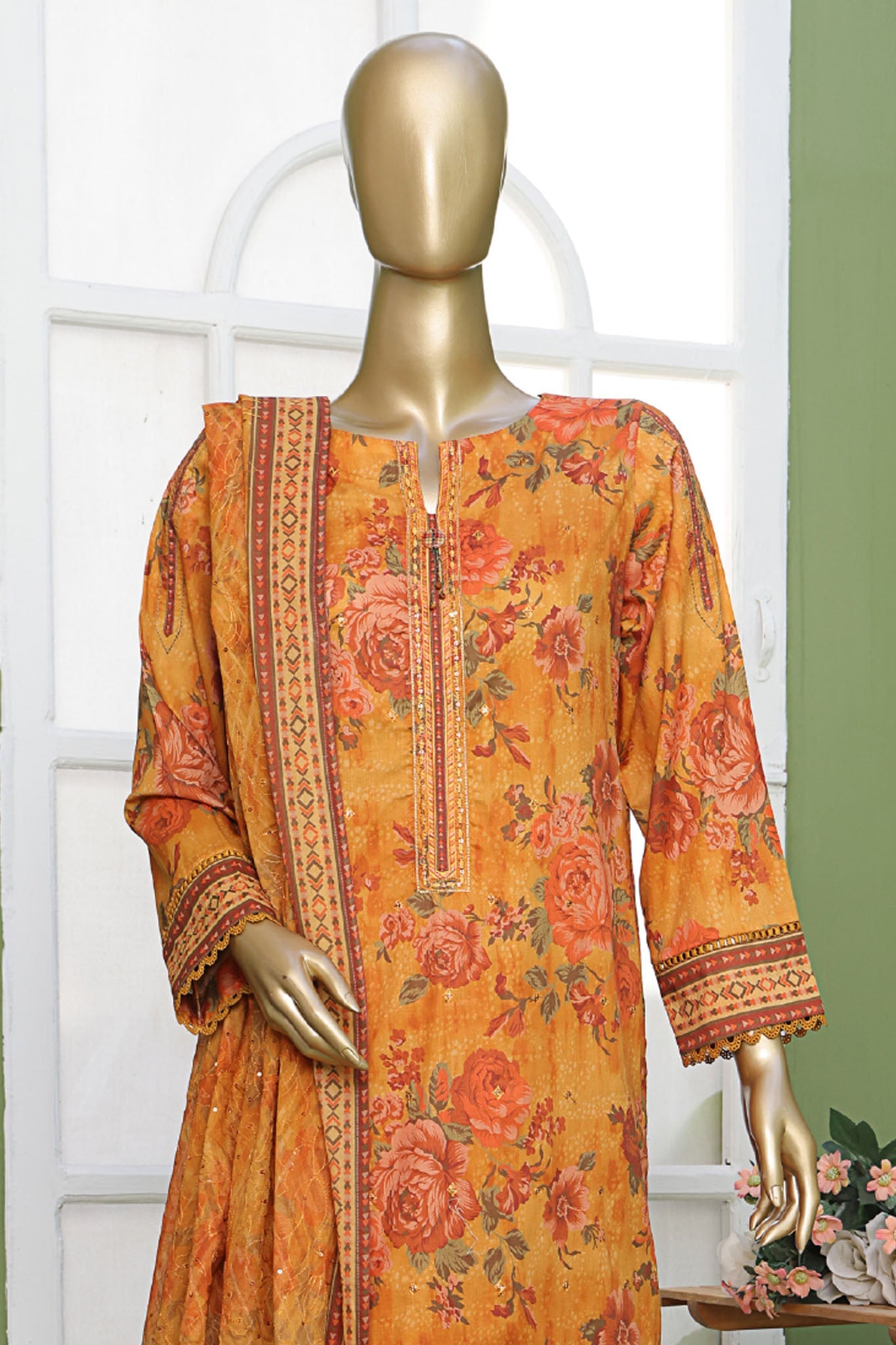 Elite By HZ Unstitched 3 Piece Emb Lawn Collection'2025-EC-212