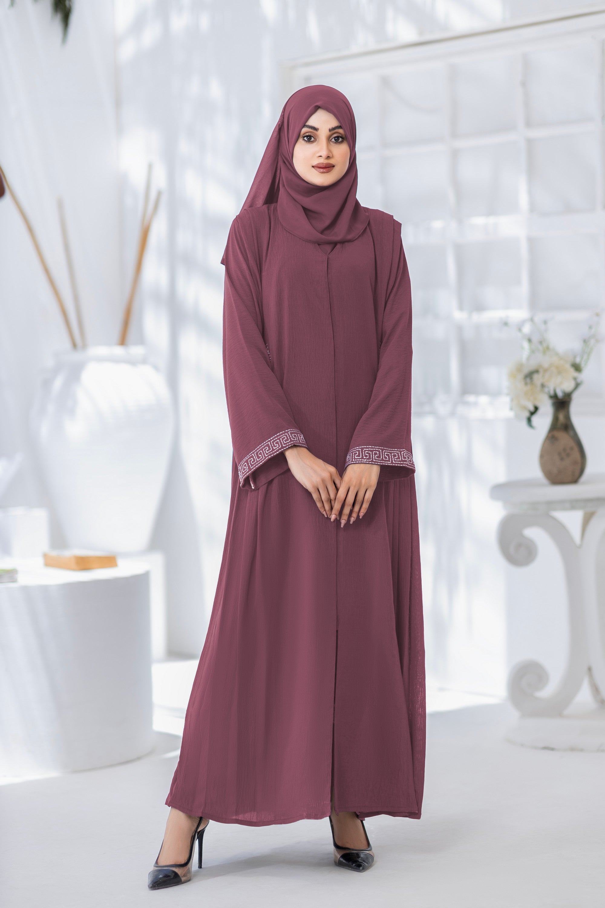 TGM Abaya Collection-Plum Dream