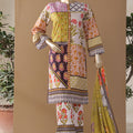 Intermix Art & Craft By HZ Stitched 3 Piece Printed Cambric Collection'2025-ELP-3P-537-Multi