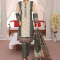 Sumi Stitched 3 Piece Emb Printed Lawn Collection'2025-EM-05-Green