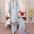 Sumi Stitched 3 Piece Emb Printed Lawn Collection'2025-EM-06-Sky Blue