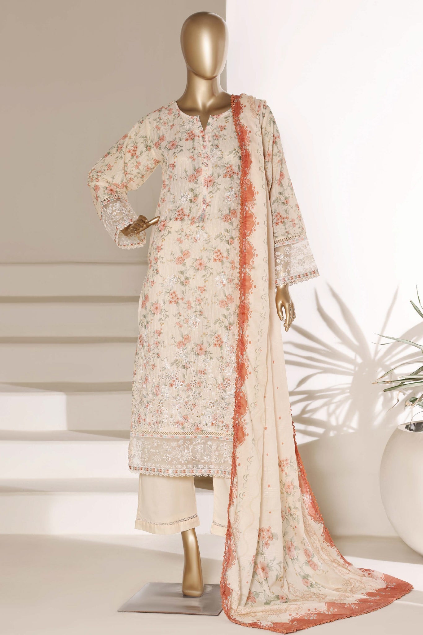 Amyrah By Sada Bahar Stitched 3 Piece Festive Emb Lawn Vol-03 Suit-EMB-806-SKIN
