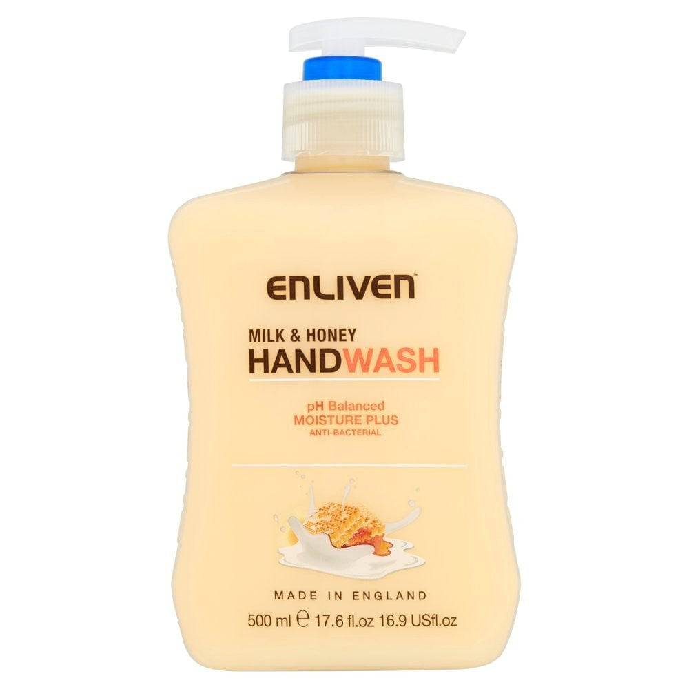 Enliven Hand Wash Anti-Bacterial Milk & Honey 500Ml - My Store