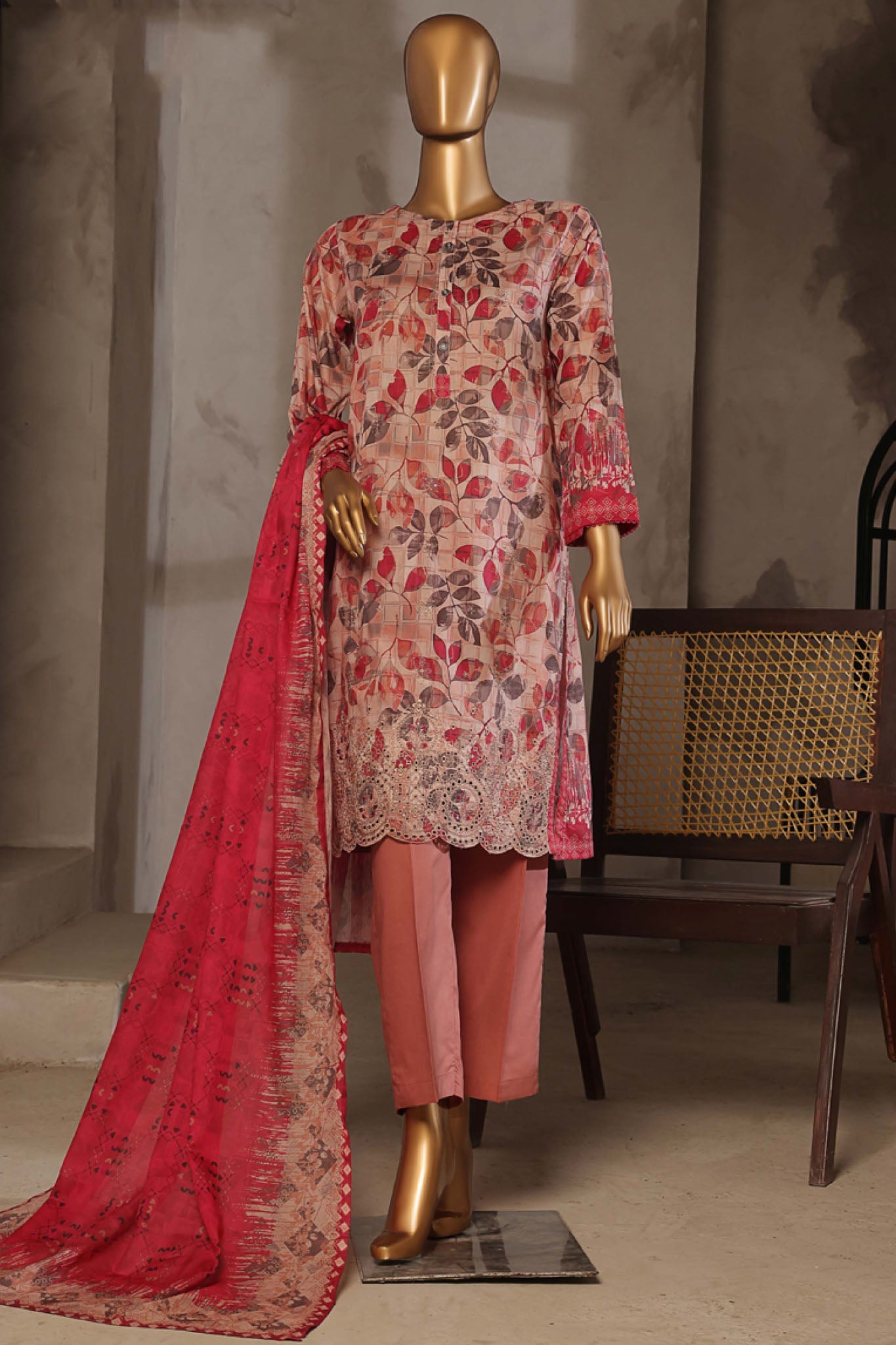 Aashkaar By HZ Stitched 3 Piece Emb Lawn Vol-04 Collection'2025-EPL-016