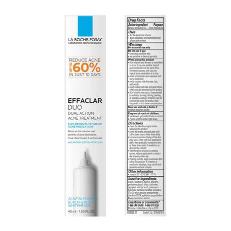 La Roche Posay Effaclar Duo Acne Spot Treatment Cream 40Ml