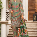 Eid Ke Rang By Bin Saeed Stitched 3 Piece Chikankari Lawn Collection'2025-SM-1771-Green