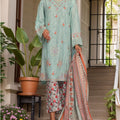 Eid Ki Khushiyan by Bin Saeed Stitched 3 Piece Luxury Self & Stripe Collection'2025-SM-1867