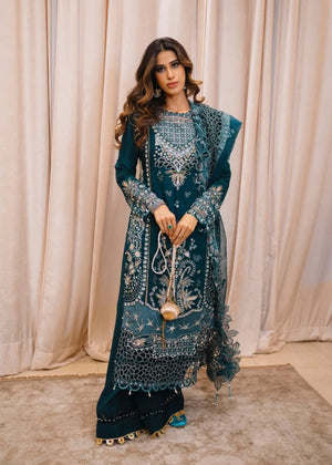 Sardinia Unstitched 3 Piece Formals Collection-Emerald Night - Aden Rehan
