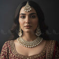 Zeesy Eminet Braod Gilded Necklace Set