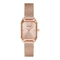 EMPORIO ARMANI Gioia Rose Gold Mesh Bracelet Rose Gold Dial Quartz Watch for Ladies - AR11347