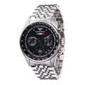 EMPORIO ARMANI Sportivo Silver Stainless Steel Black Dial Chronograph Quartz Unisex Watch - AR5984