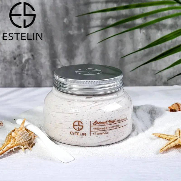 Estelin - Coconut Milk Whitening Body and Face Scrub - 250g - My Store