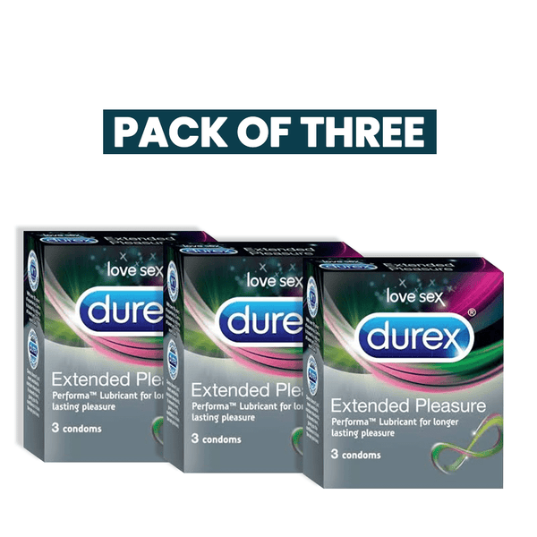 Bundle New - Durex - Pack Of Three Extended Pleasure Condom - My Store