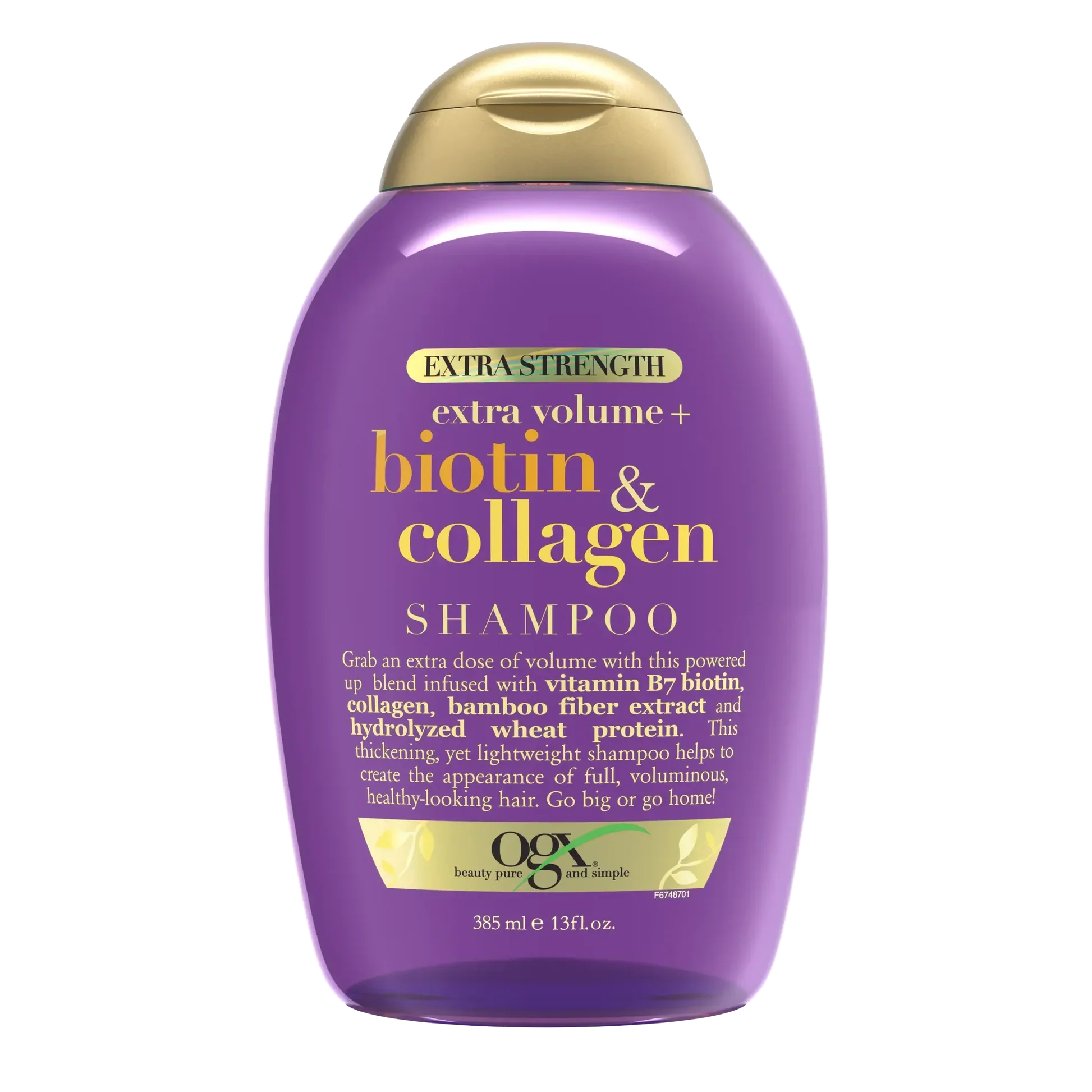 OGX Extra volume + Biotin & Collagen Extra Strength Shampoo - 385ml