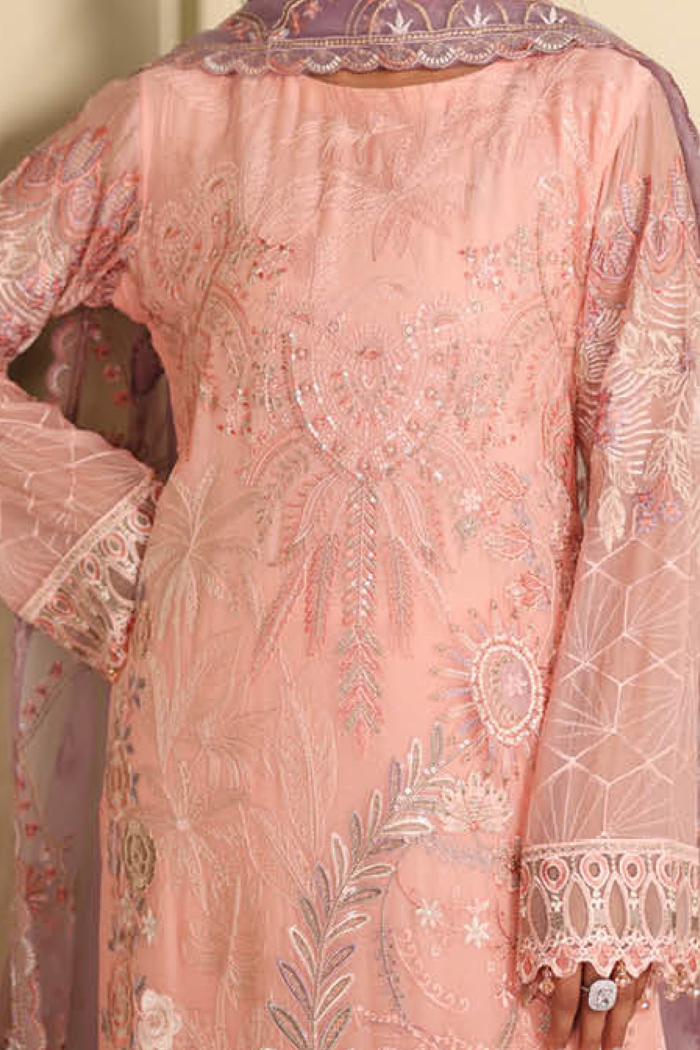 Ramsha Unstitched 3 Piece Luxury Chiffon Vol-27 Collection'2025-F-2701