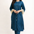 Urban Cut 2 Piece Cotton Embroidered Suit