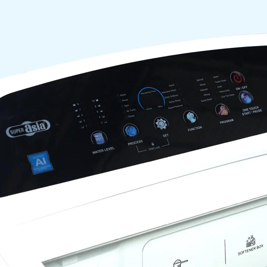 Super Asia SA-812i Auto Inverter - Washing Capacity: 12KG - My Store