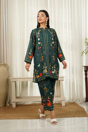 Dhaga Stitched 2 Piece Crepe Collection'2025-Jade