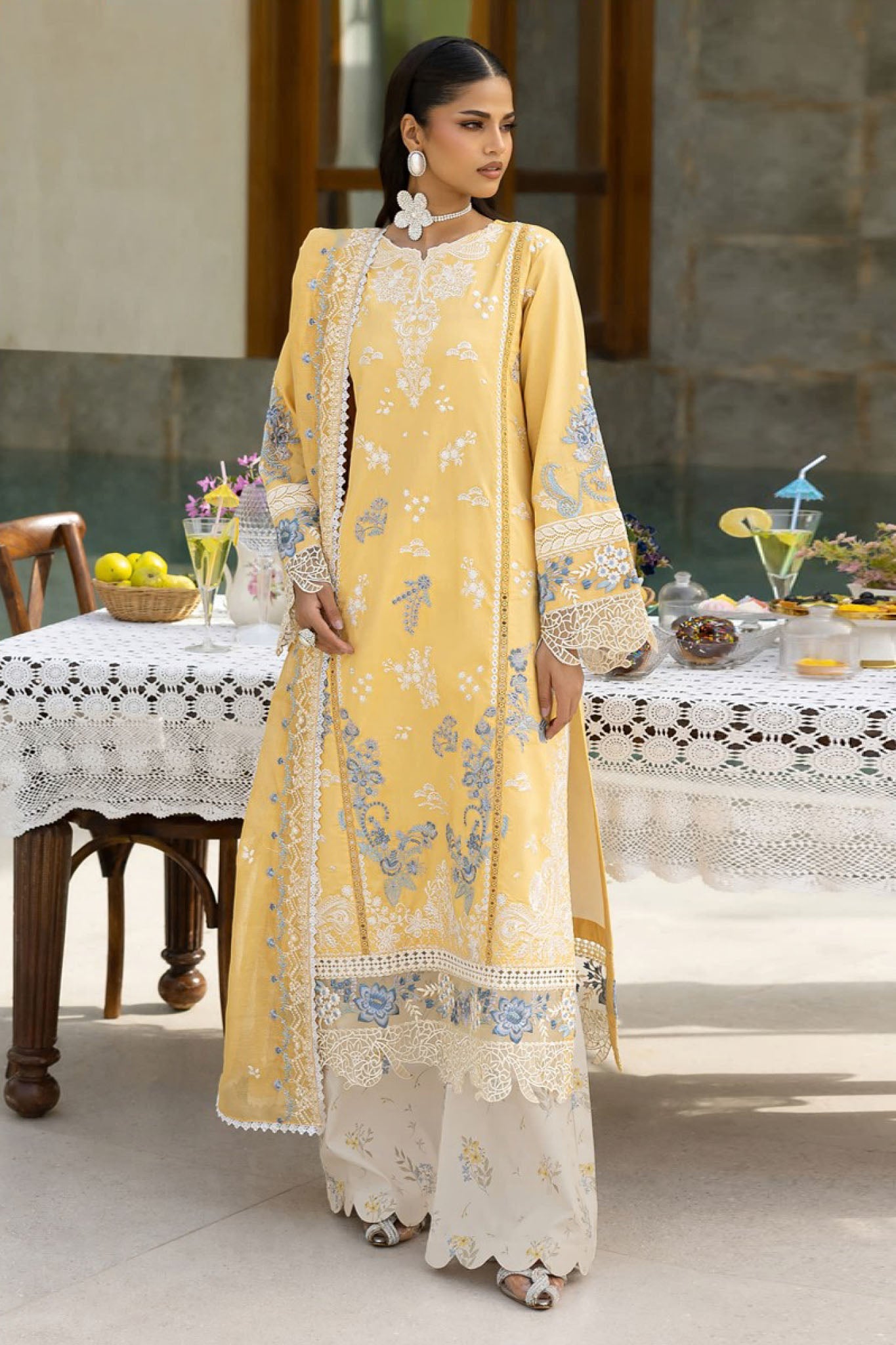 Florent Unstitched 3 Piece Lawn Eid Collection'2025-FEF-02-A