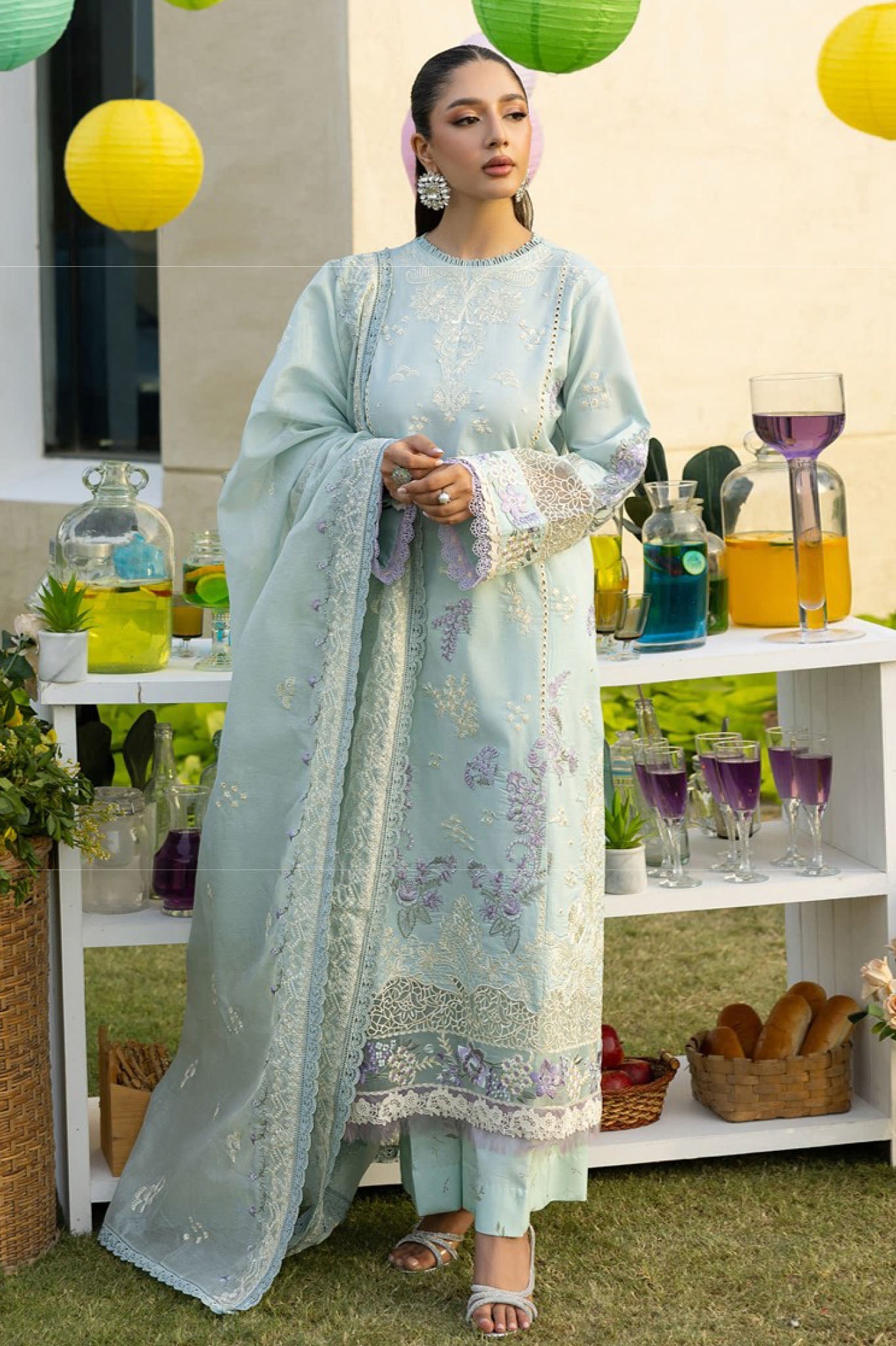 Florent Unstitched 3 Piece Lawn Eid Collection'2025-FEF-02-B