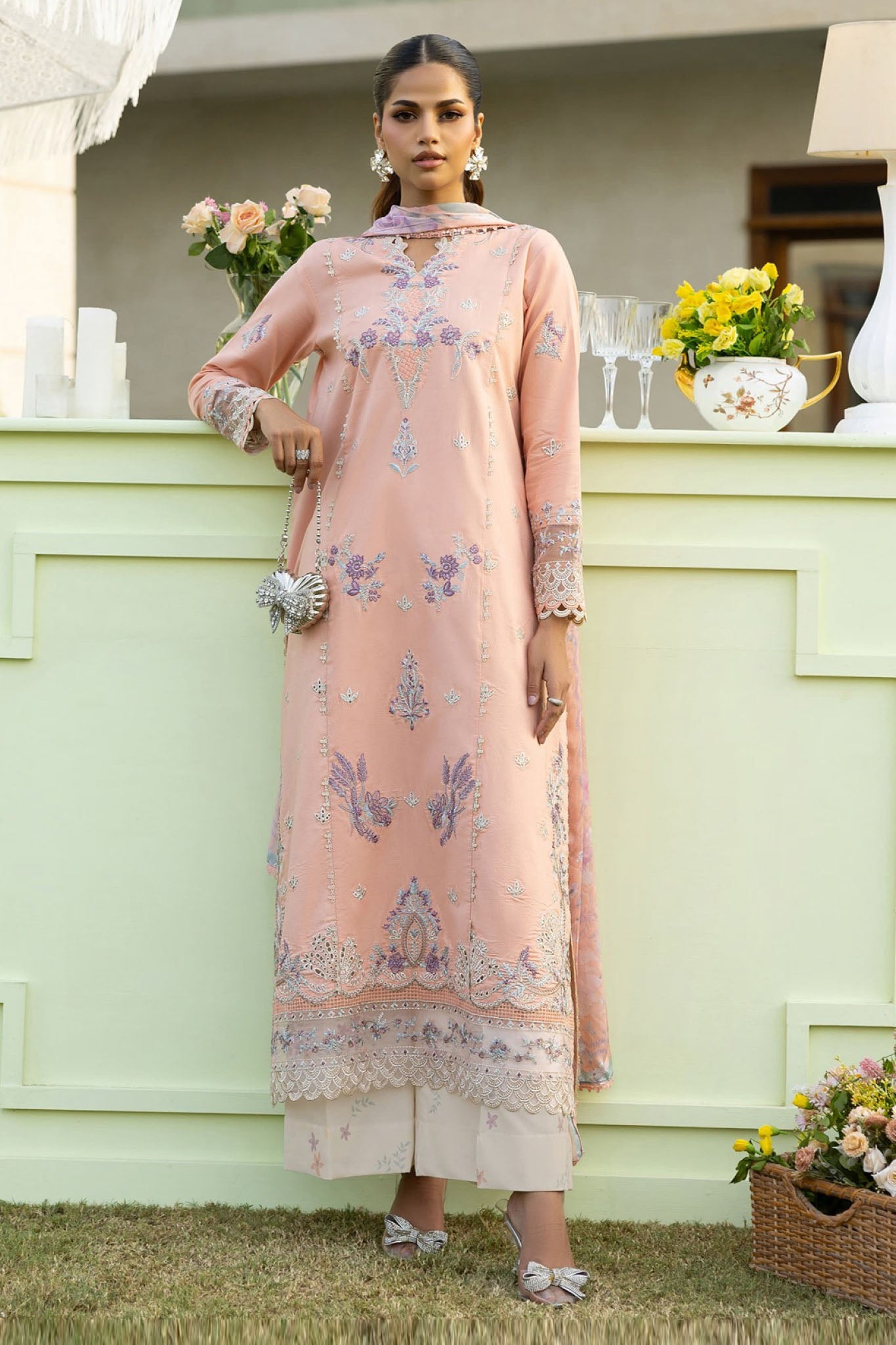Florent Unstitched 3 Piece Lawn Eid Collection'2025-FEF-04-A