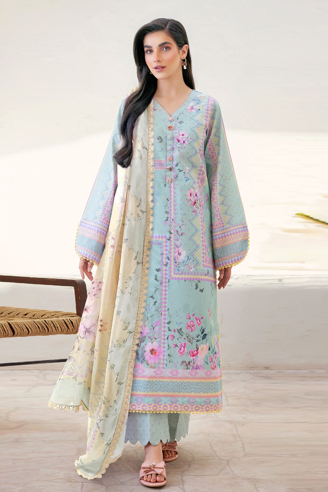 Florent Unstitched 3 Piece Luxury Prints Suit-FL-01-A