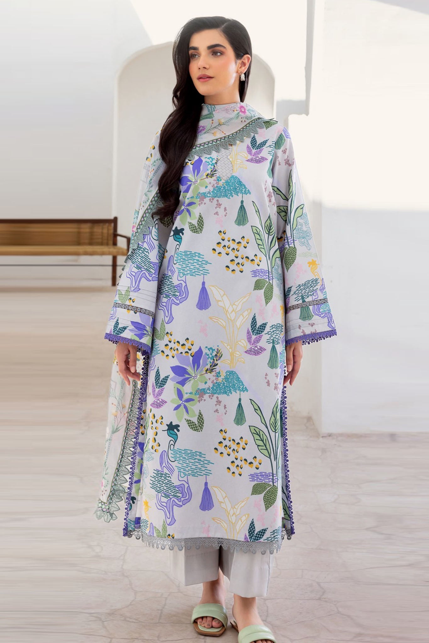 Florent Unstitched 3 Piece Luxury Prints Suit-FL-05-A