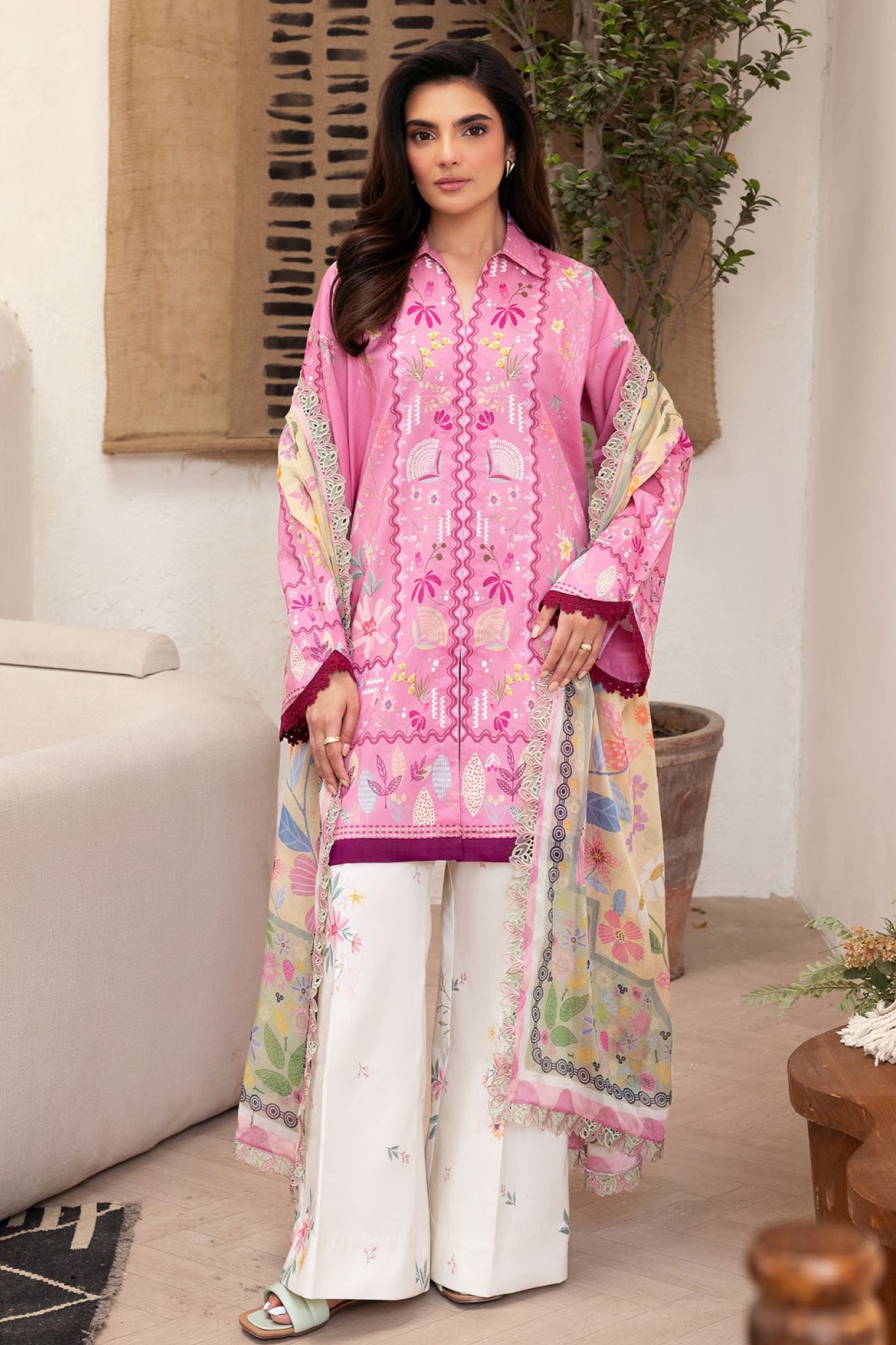 Florent Unstitched 3 Piece Luxury Prints Suit-FL-06-B