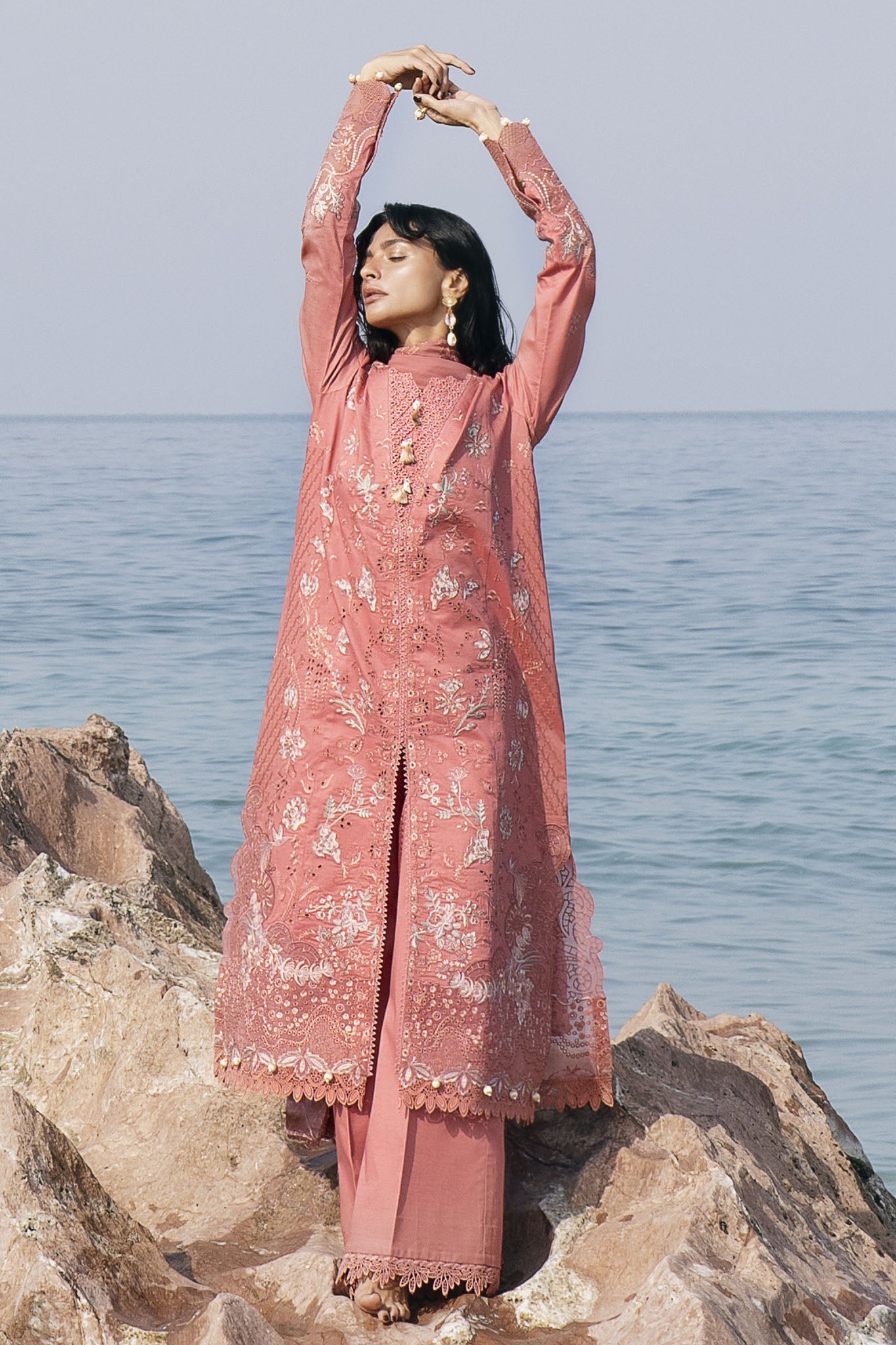 Florent Unstitched 3 Piece Festive Luxury Lawn Suit-FLL-7B