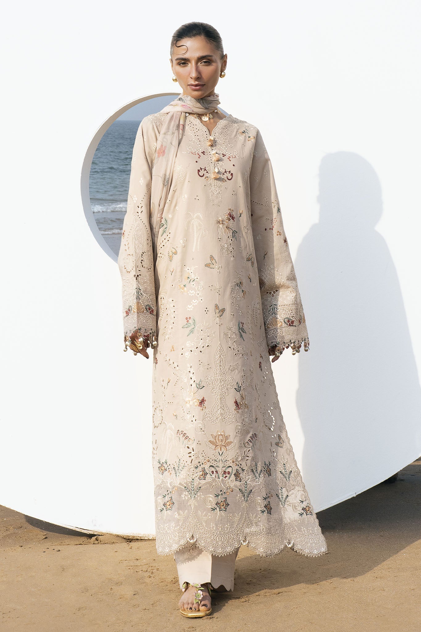 Florent Unstitched 3 Piece Festive Luxury Lawn Suit-FLL-9