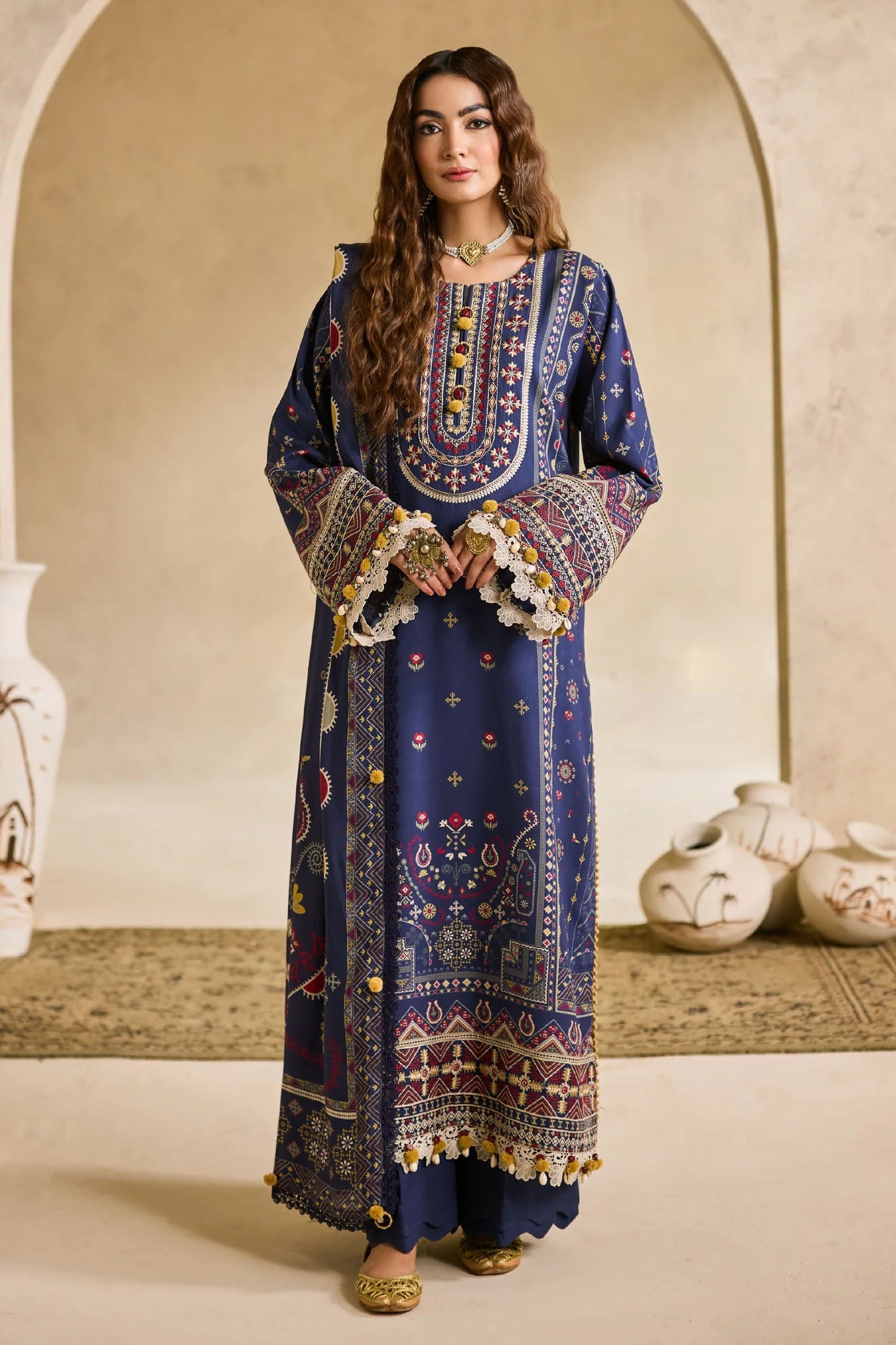 Zync One Nation By Florent Unstitched 3 Piece Winter Vol-01 Collection'2025-FL-01-A